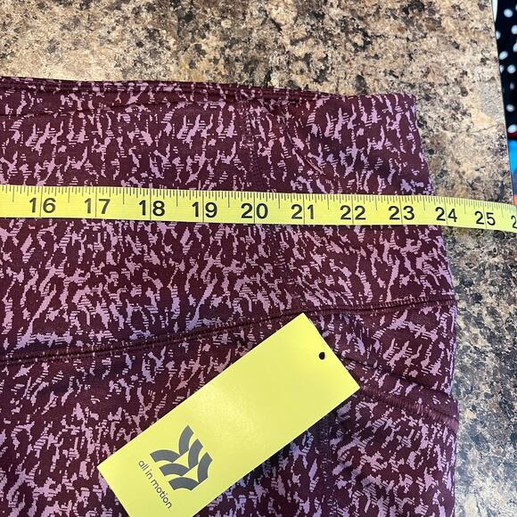 All in Motion Purple NEW Leggings Pockets Plus Size 3X - Picture 8 of 9